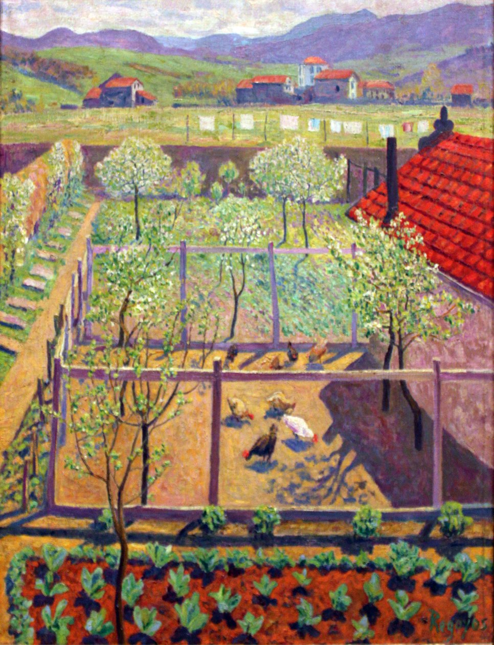 Hühnerhof by Darío de Regoyos