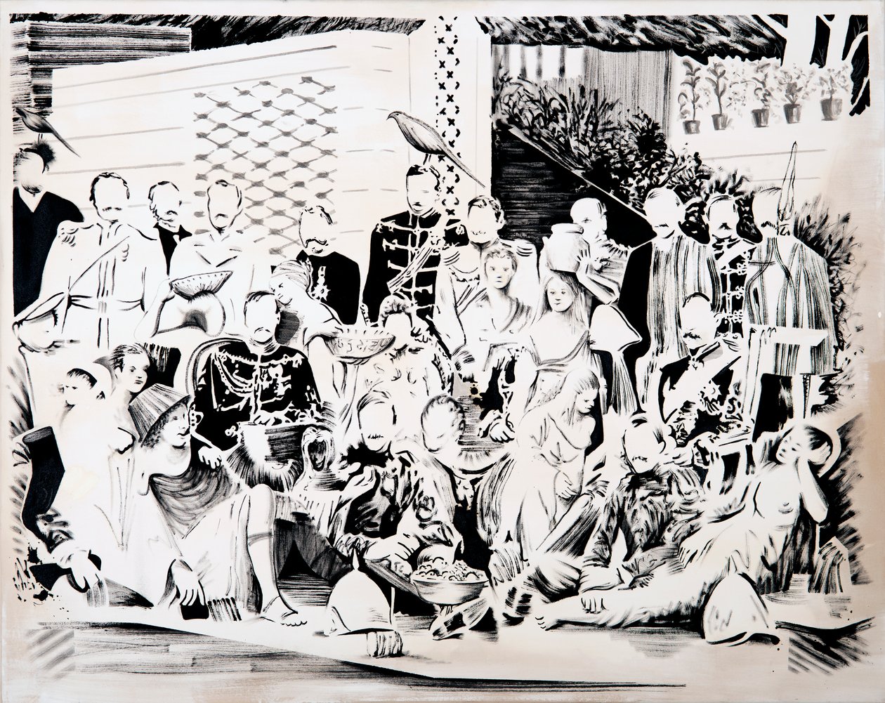 Tanrıların Ziyafeti, 2017 (tuval üzerine yağlıboya) by Darren Coffield