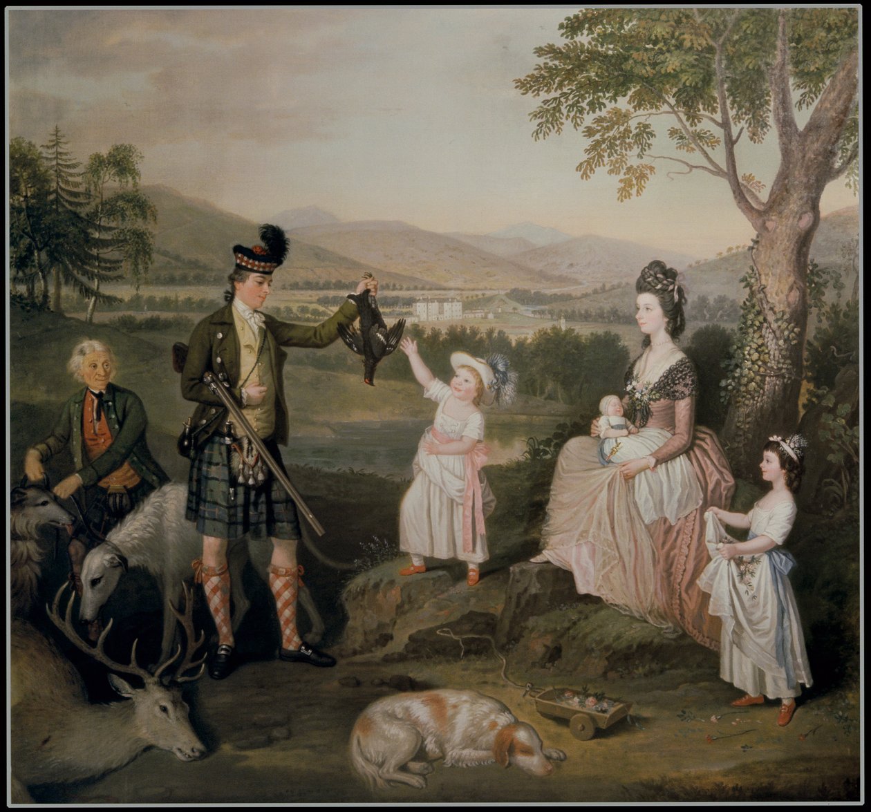John, 4. Atholl Dükü ve ailesi, 1780 by David Allan