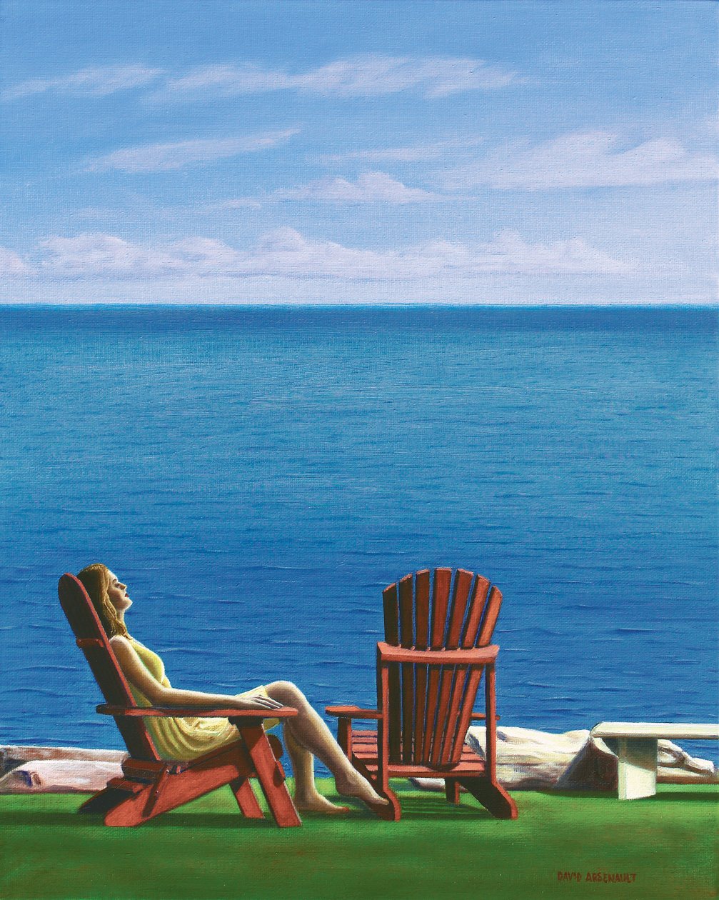 Yalnız Arınma, 2014, tuval üzerine yağlı boya by David Arsenault