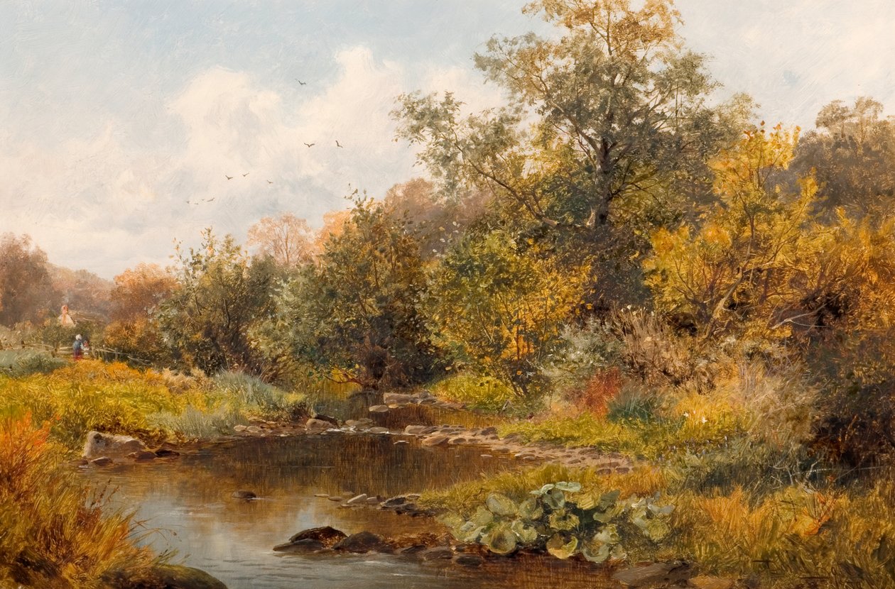 Eski Storridge'deki Brook, Worcestershire, 1879 by David Bates