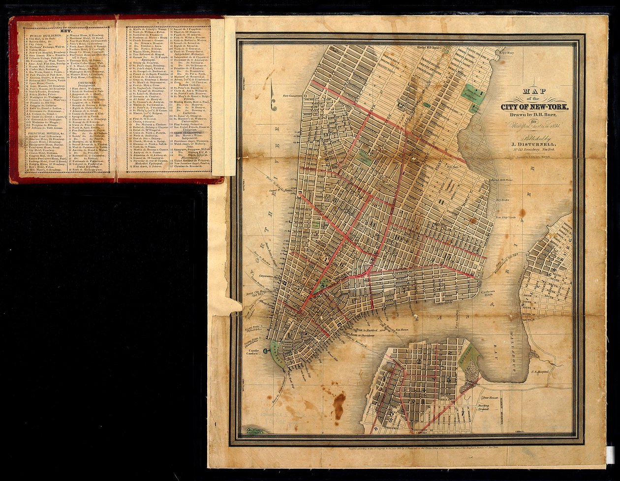 New York Şehri Haritası, 1834