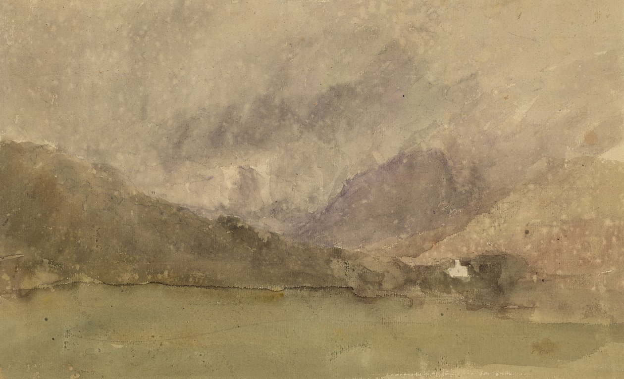 Capel Curig, Caernarvonshire, Galler (kağıt üzerinde grafit üzerinde wc) by David Cox