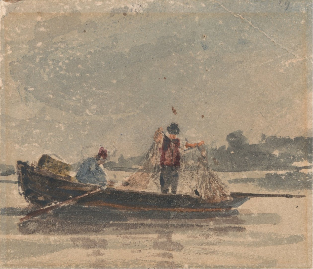 Balıkçılar Ağ Çekiyor by David Cox
