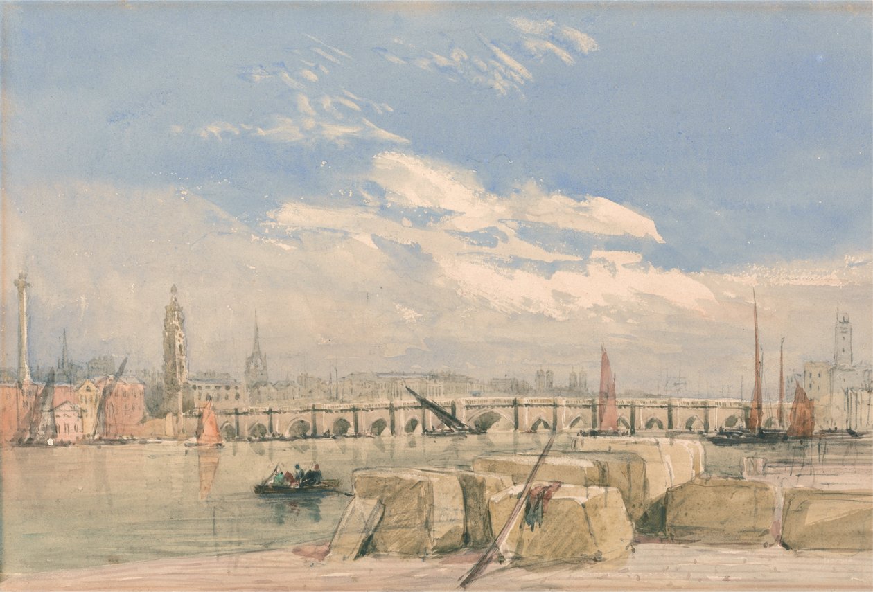 Londra Köprüsü by David Cox