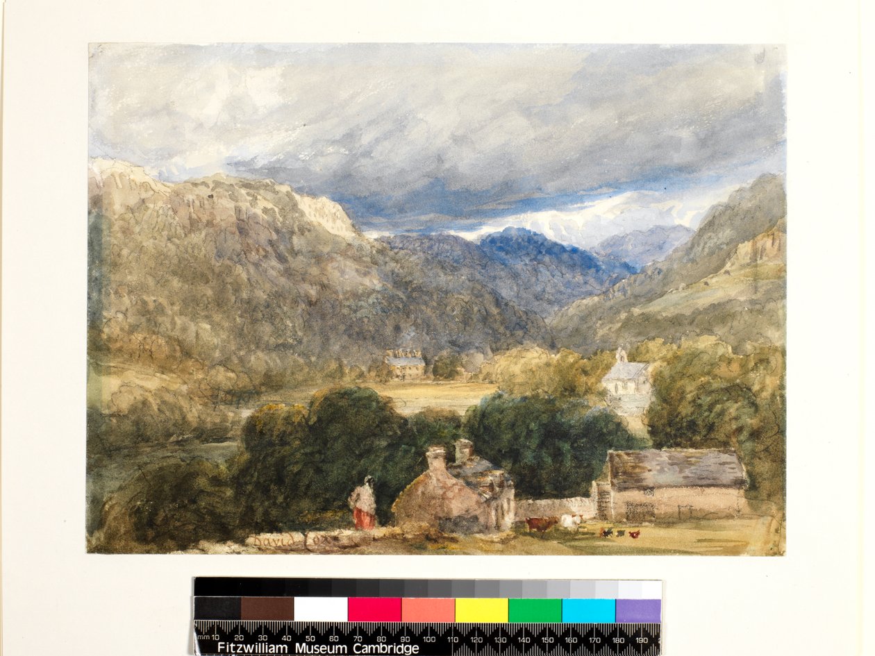 No.1273 Bettws-y-Coed (kağıt üzerine wc ve siyah tebeşir) by David Cox