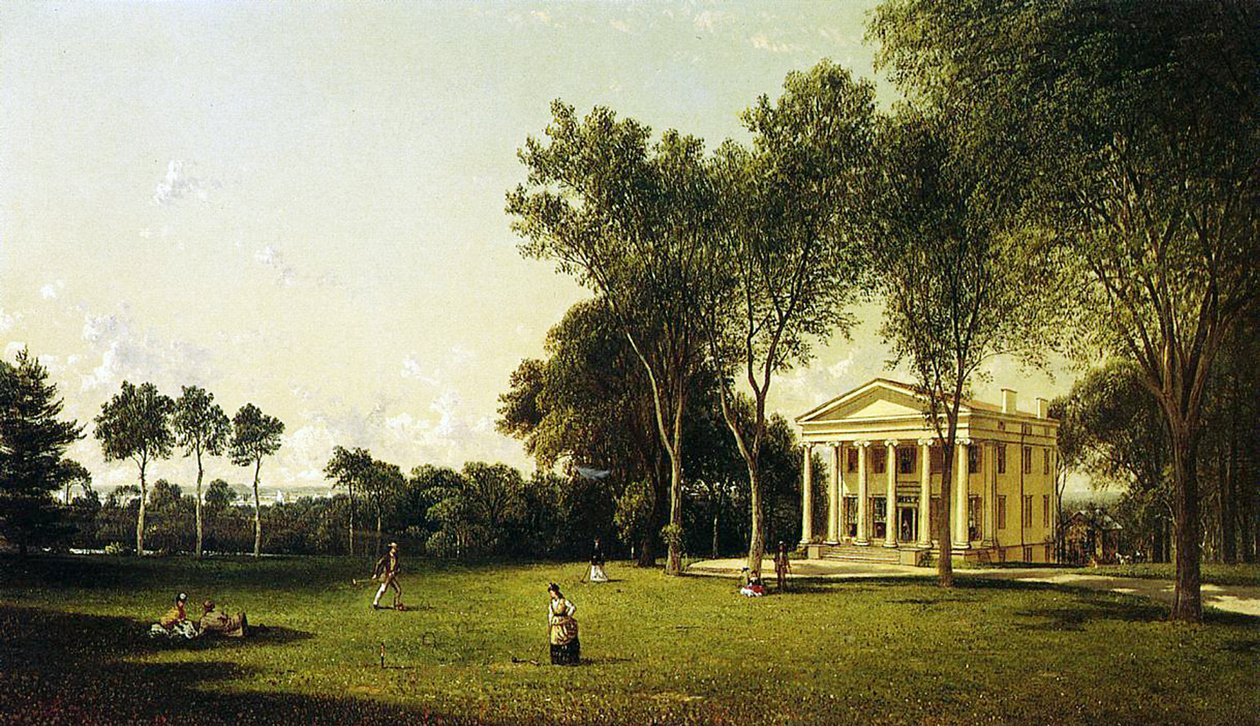 Bir Kroket Oyunu, 1873 by David Johnson