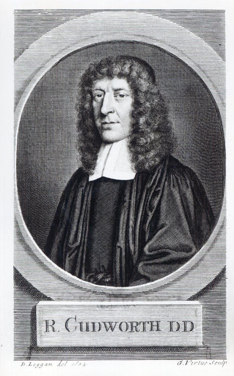 George Vertue tarafından kazınmış Ralph Cudworth by David Loggan