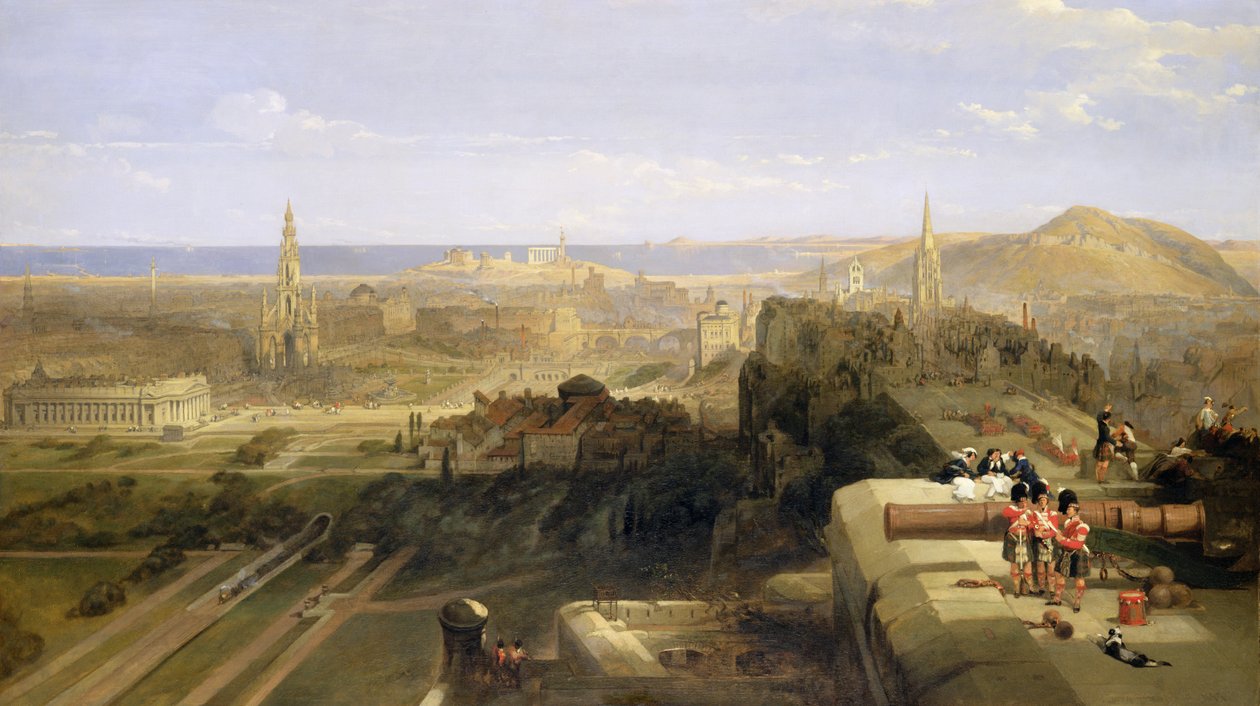 Kaleden Edinburg, 1847 by David Roberts