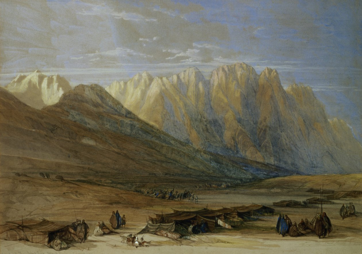 Outad-Said Kabilesi Kampı, Sina Dağı, 1839 by David Roberts
