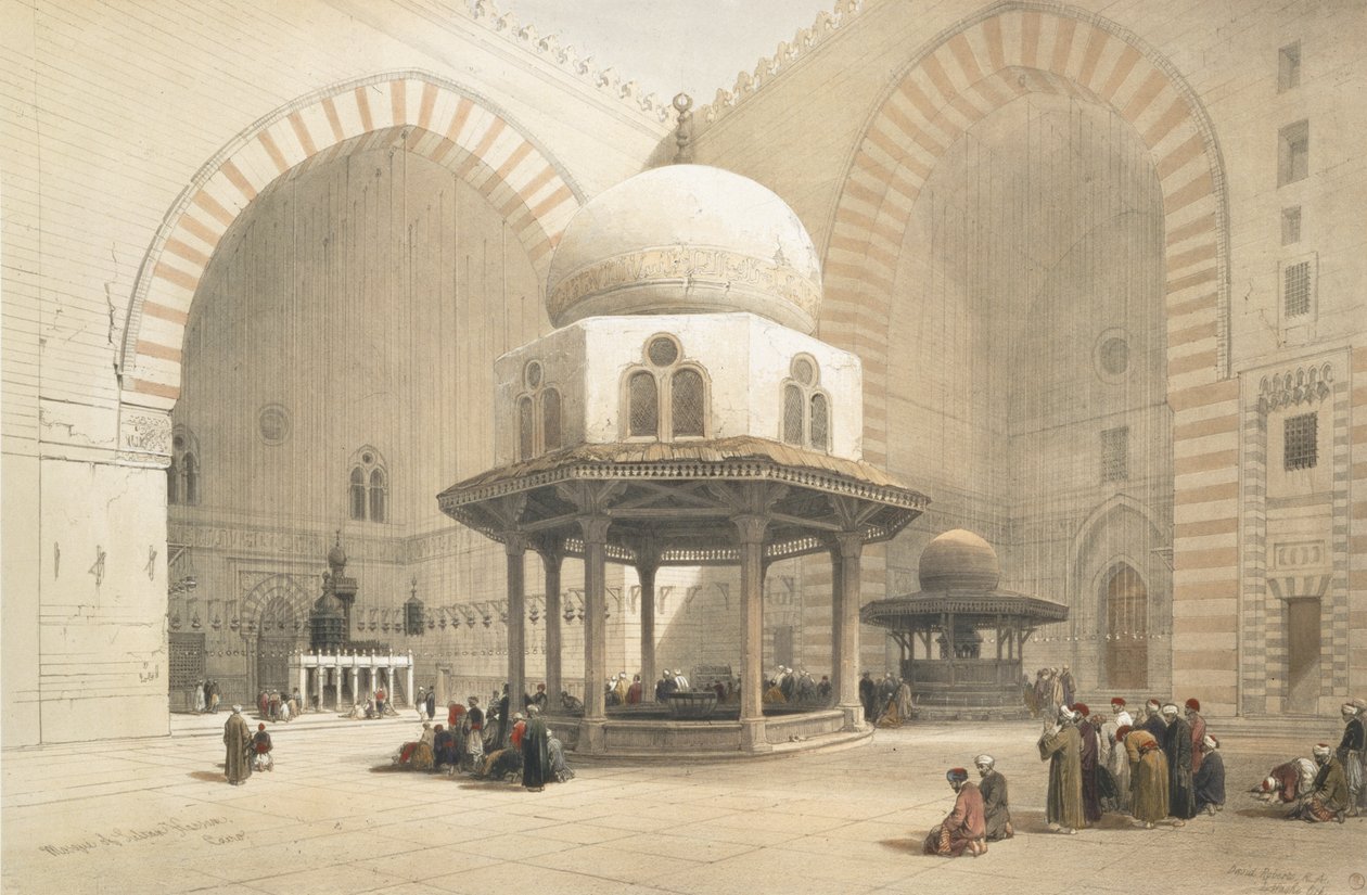 Mısır ve Nubia'dan Sultan El Ghoree Camii'nin içi, Kahire, Cilt 3 by David Roberts