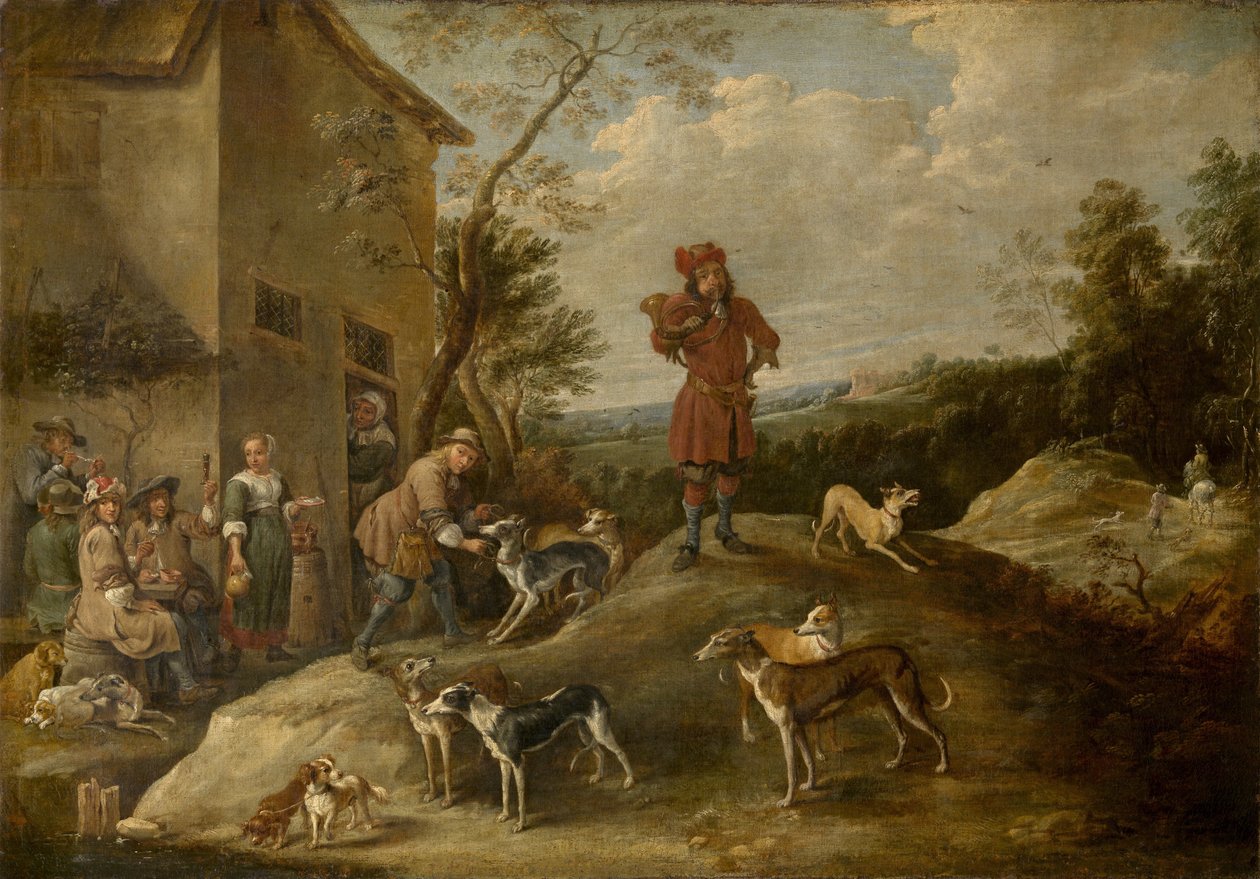 Dinlenme avcıları by David Teniers the Younger