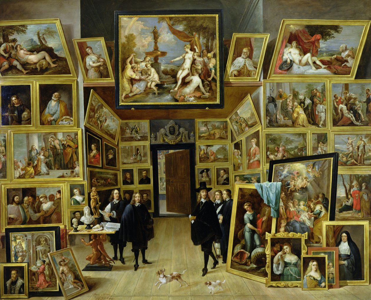 Arşidük Leopold Wilhelm (1614-61) Resim Galerisinde, c.1647 (bakır üzerine yağlı boya) by David Teniers the Younger