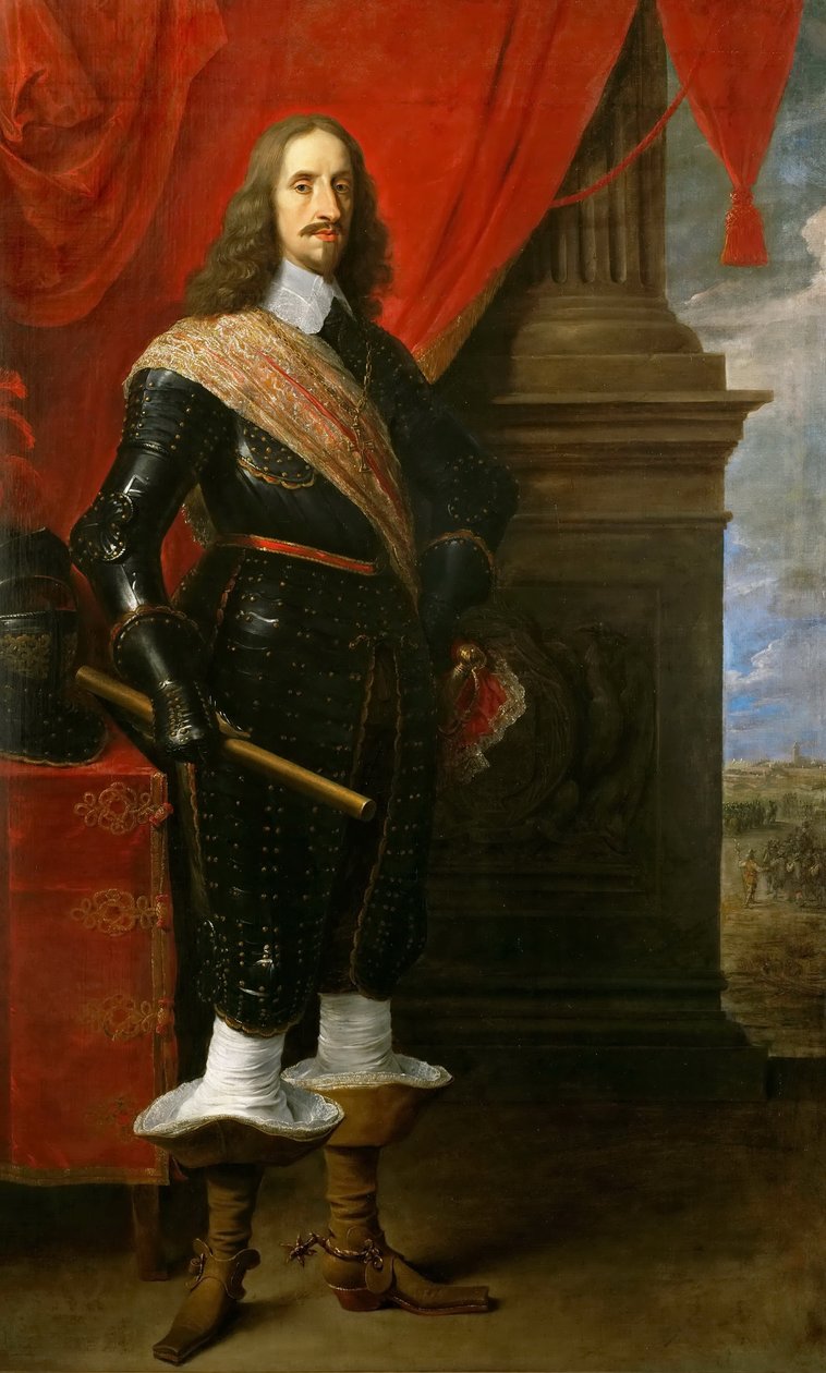 Arka planda Gravelingen Kuşatması ile Arşidük Leopold Wilhelm by David Teniers the Younger