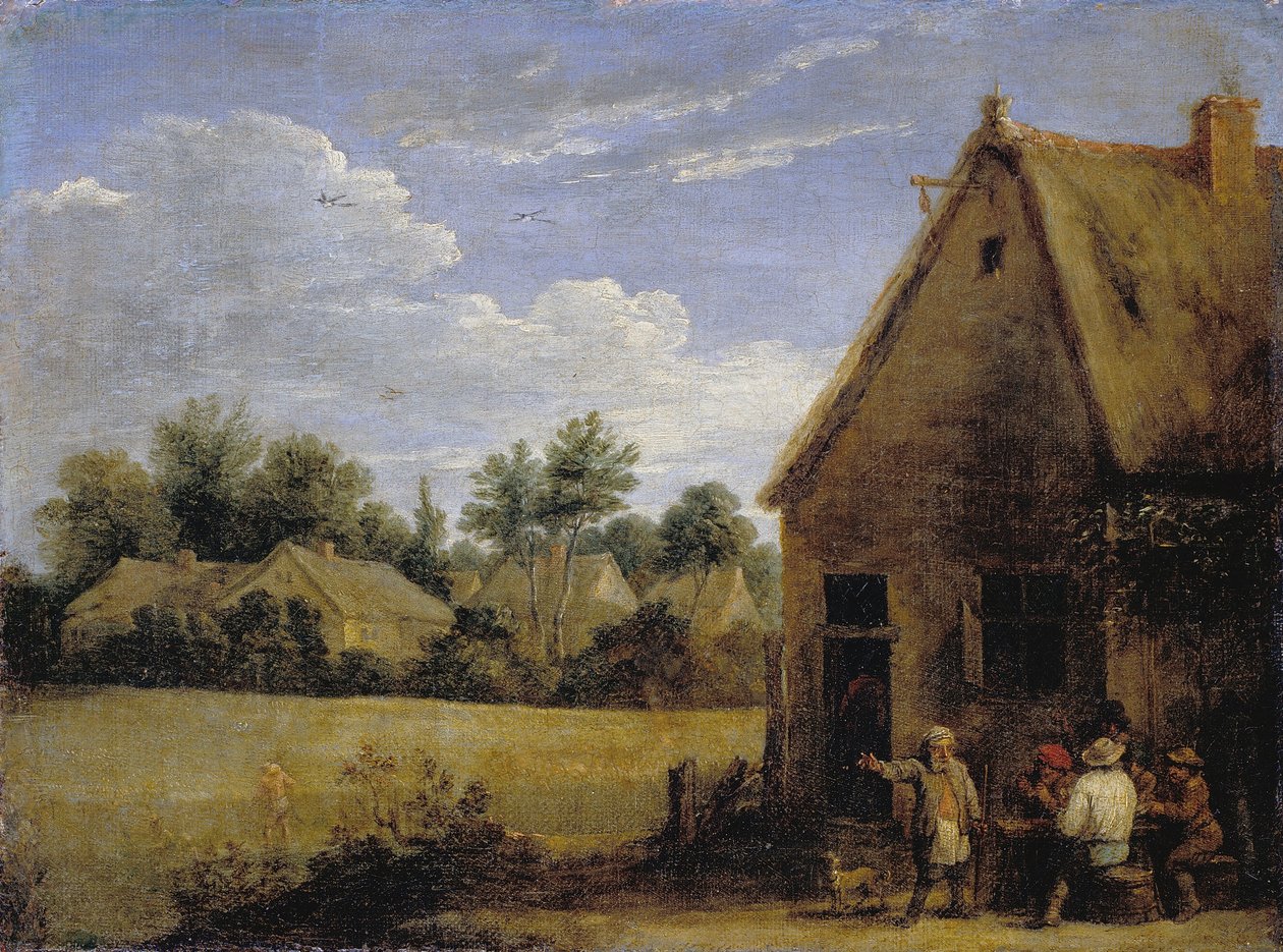 Köylülerin Kağıt Oynadığı Yazlık by David Teniers the Younger