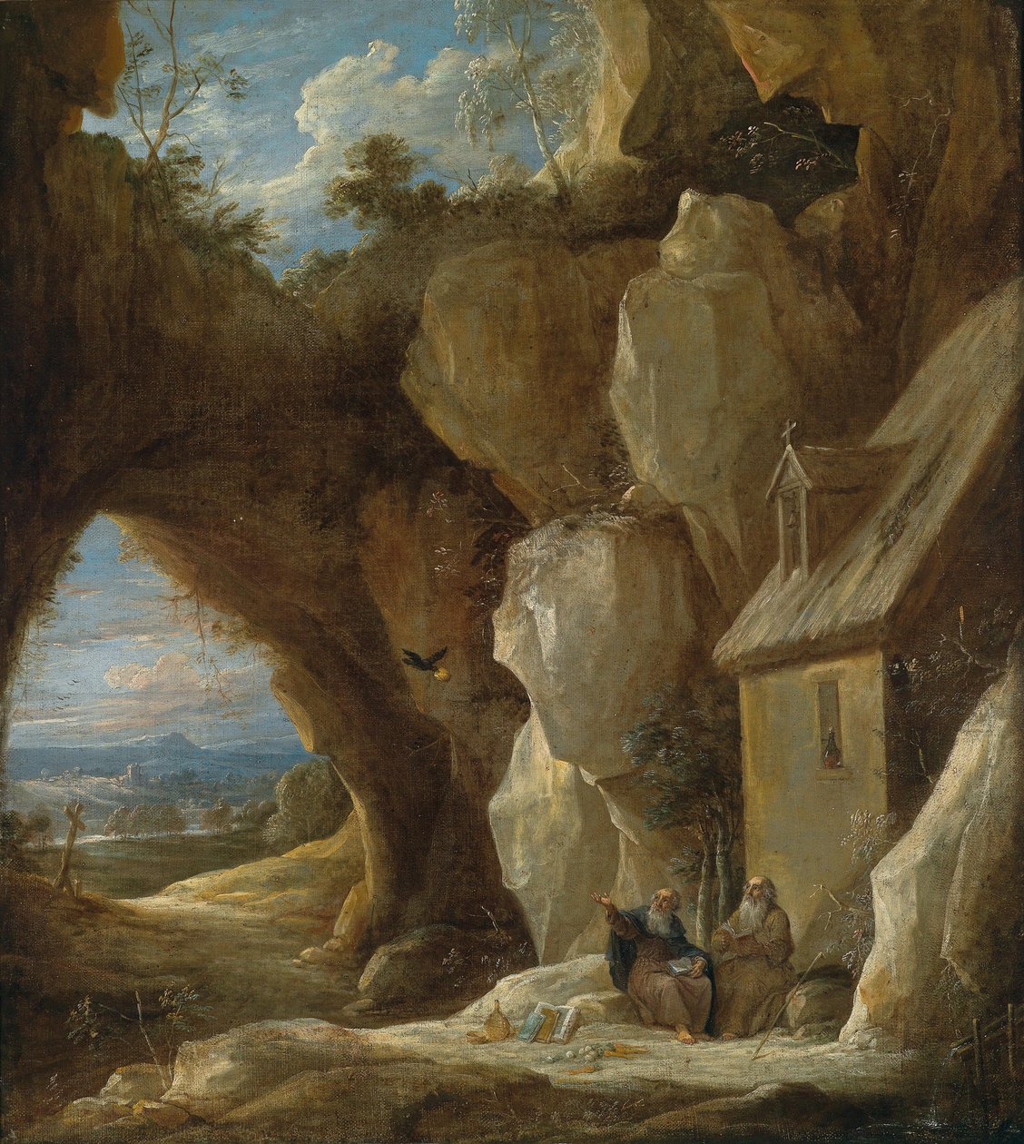 Vahşi doğada Aziz Anthony ve Paul by David Teniers the Younger