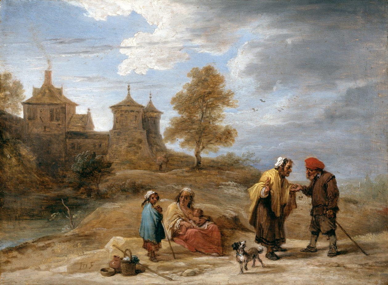 Manzaradaki Çingeneler by David Teniers the Younger