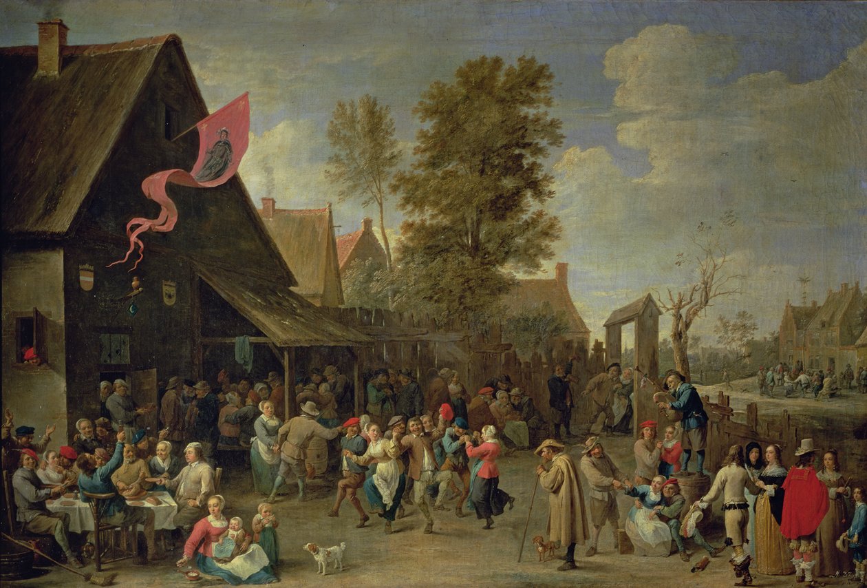 Bir Köy Kilisesinin Kutsanması, c.1650 by David Teniers the Younger