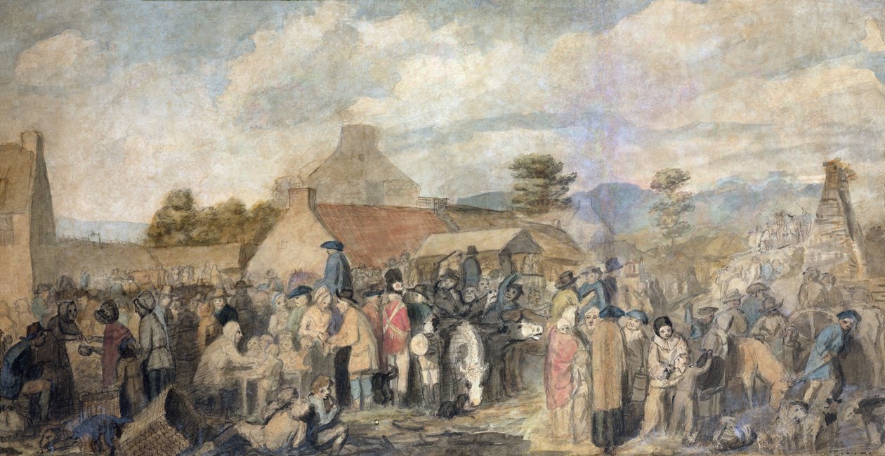 Pitlessie Fuarı, 1804 by David Wilkie