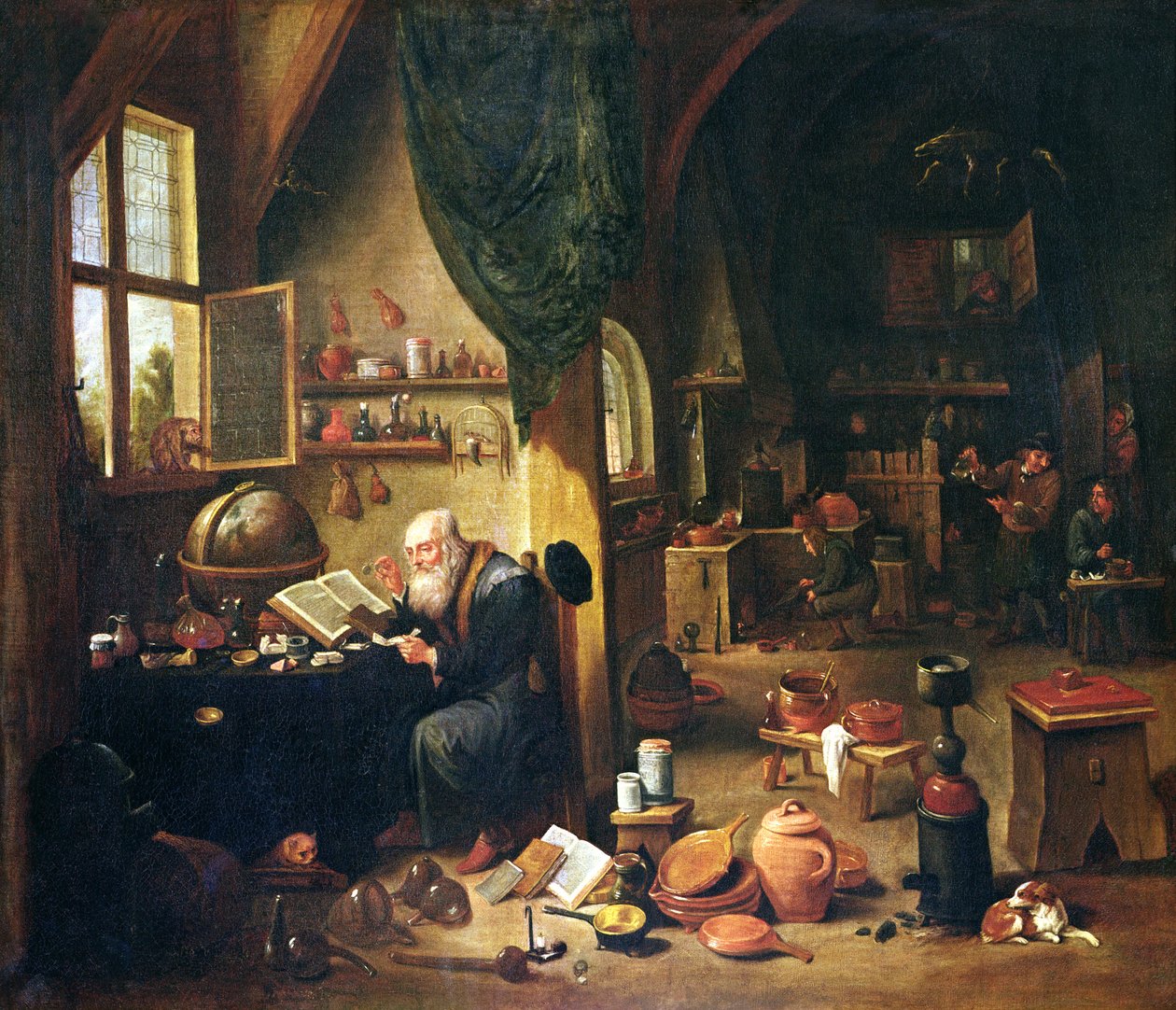 Atölyesinde Bir Simyacı by David Teniers the Younger