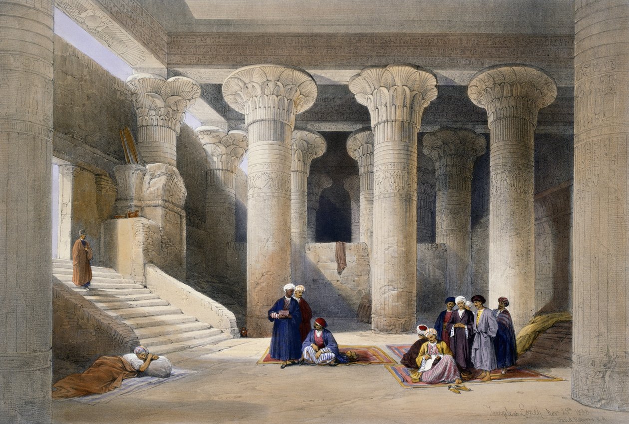 Esna tapınağı, 25 Kasım by David (after) Roberts