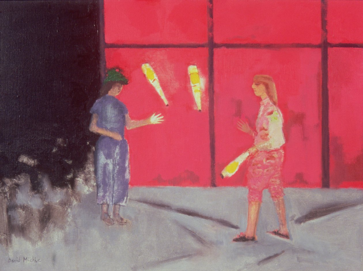 Beaubourg'daki jonglörler by David Alan Redpath Michie