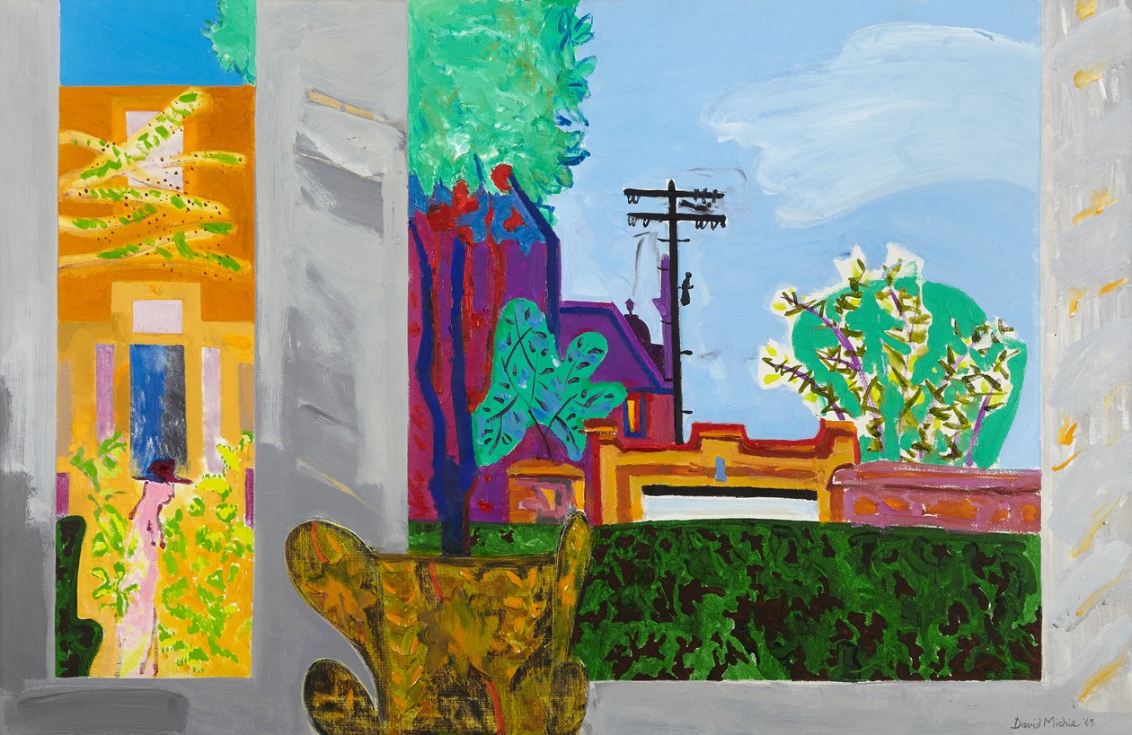 Pink Man Passing, 1995-96 dolayları (tuval üzerine yağlıboya) by David Alan Redpath Michie