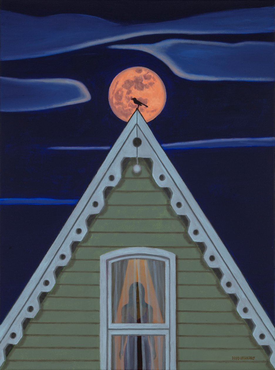 Gece Kuşu, 2024 (tuval üzerine yağlıboya) by David Arsenault