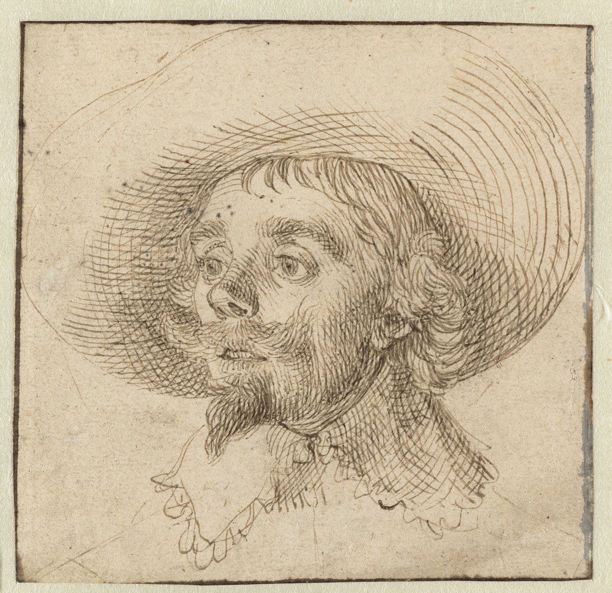 Hendrick Cornelisz Vroom'un Portresi (?) by David Bailly (attributed to)