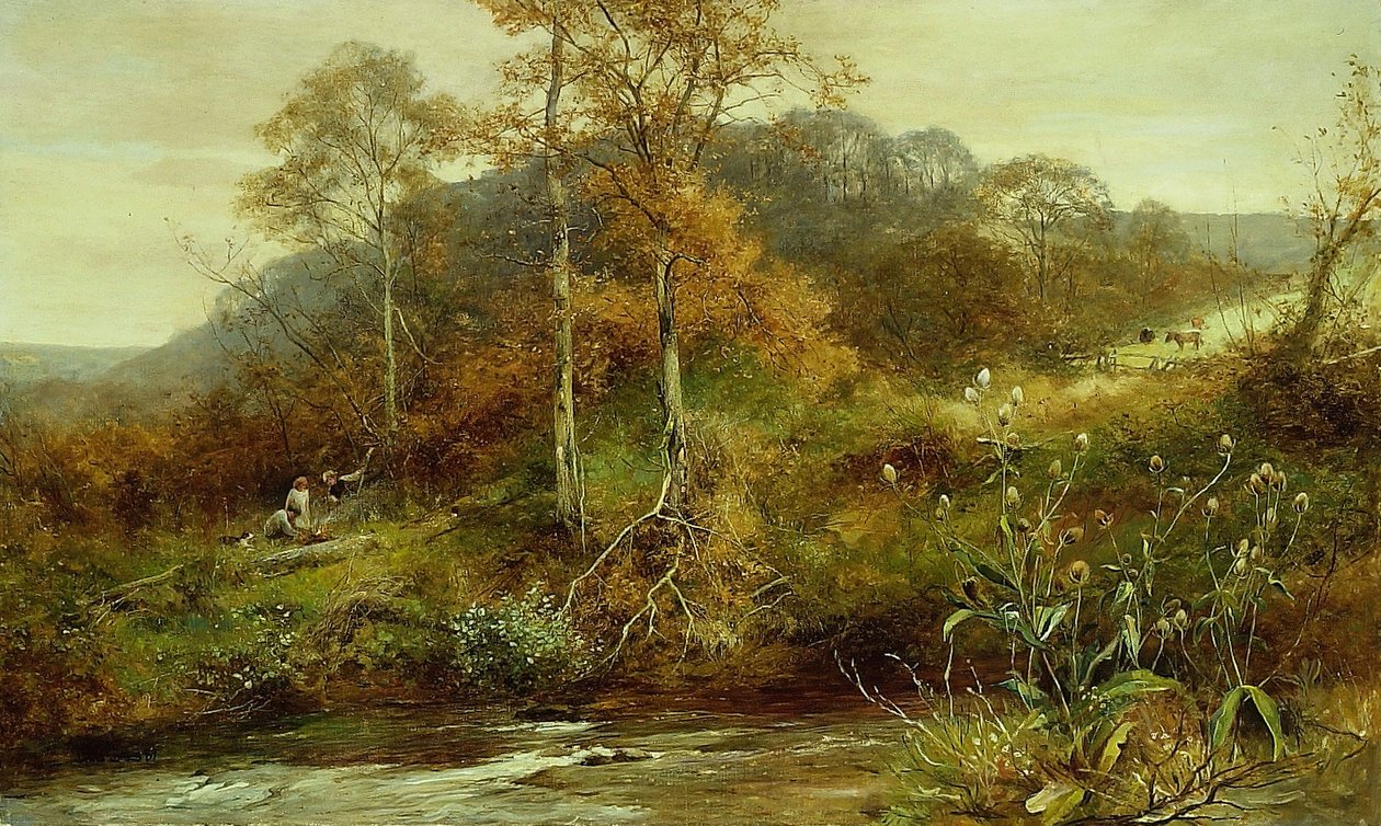 Sonbahar Nehir Sahnesi, The Brook by David Bates