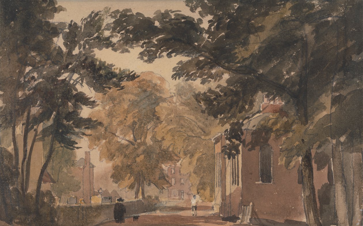 Harborne'da Bir Sokak by David Cox