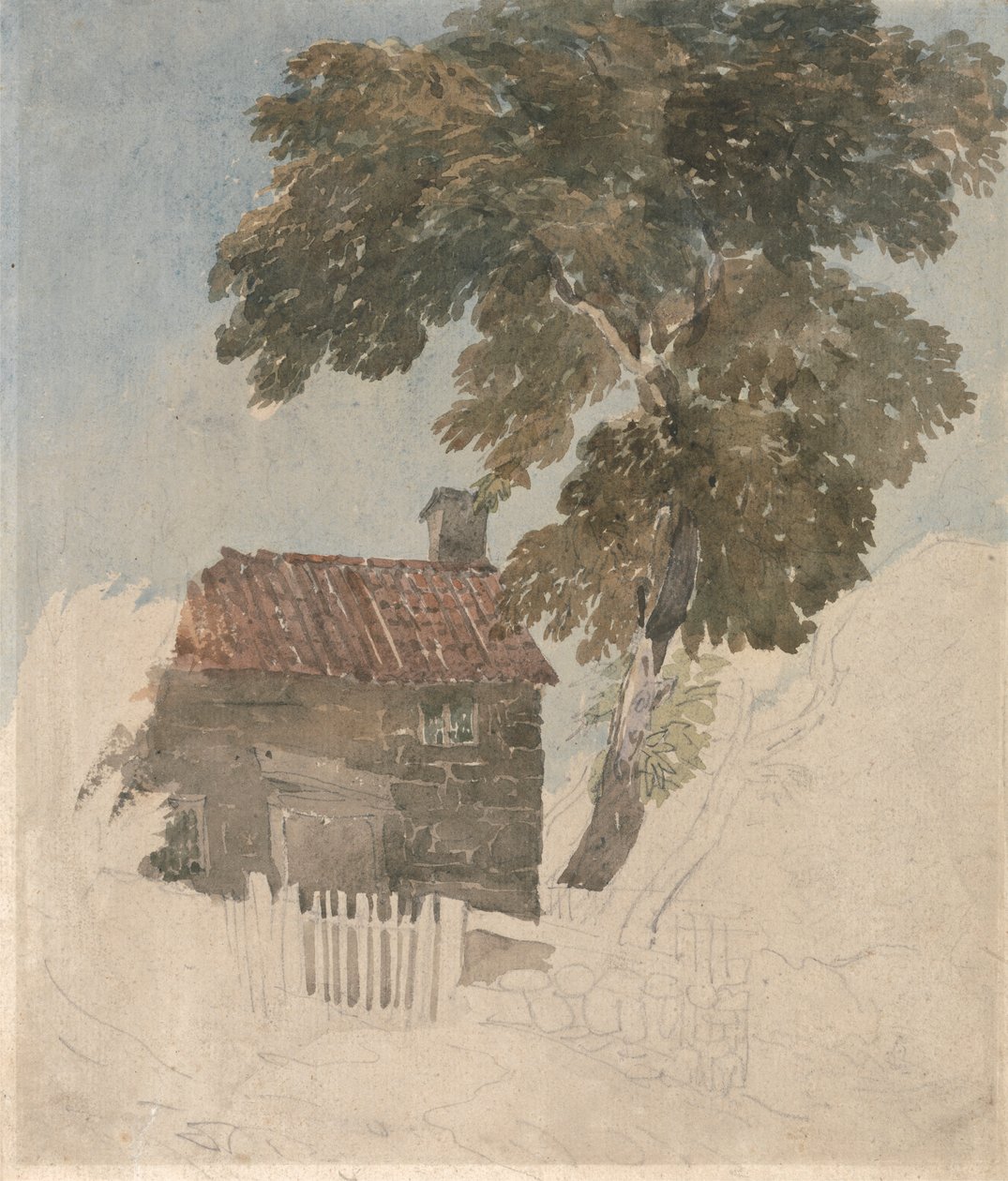 Kulübe ve Ağaçlar by David Cox