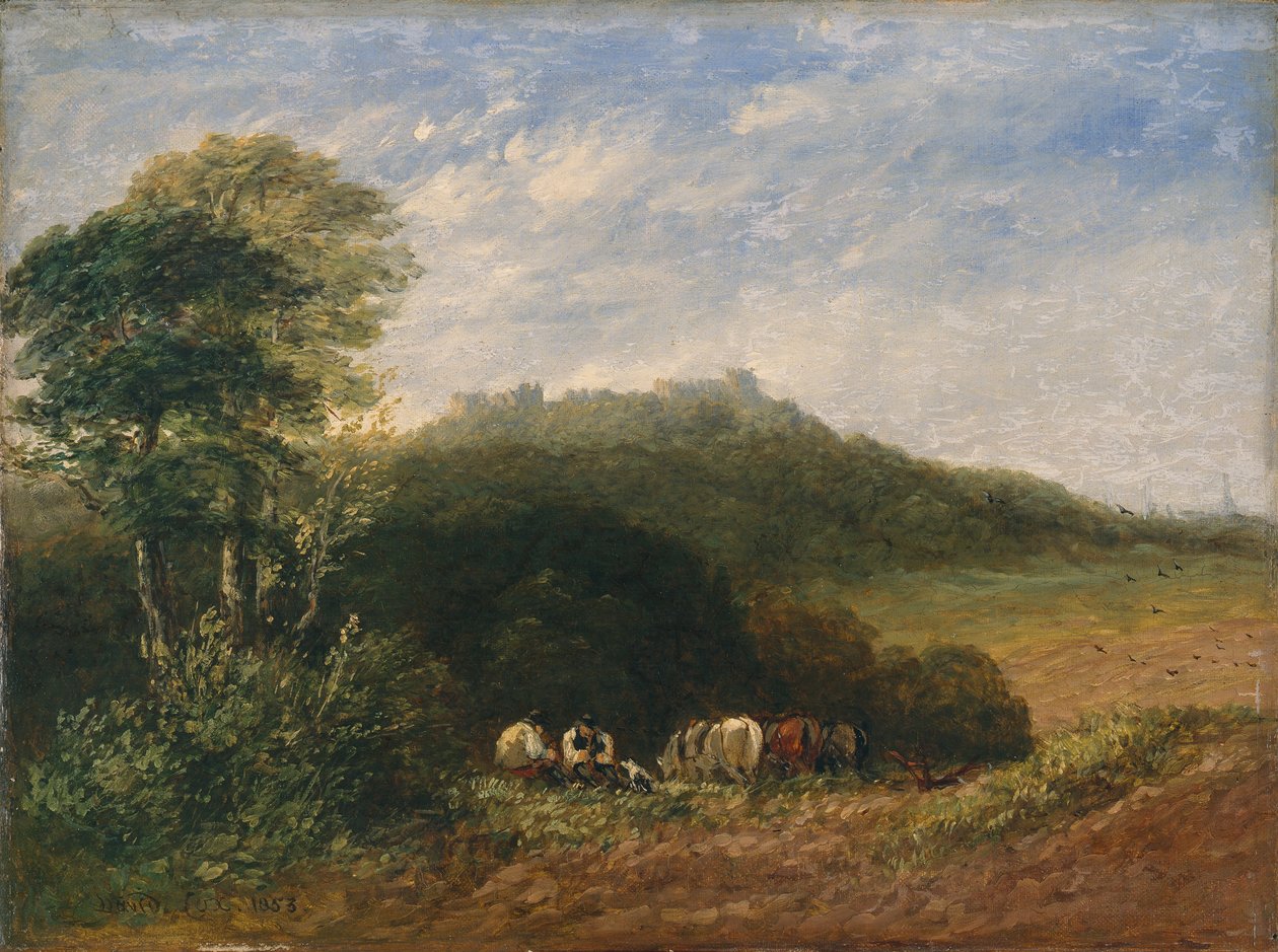 Dudley Kalesi; 1853 (tuval üzerine yağlı boya) by David Cox