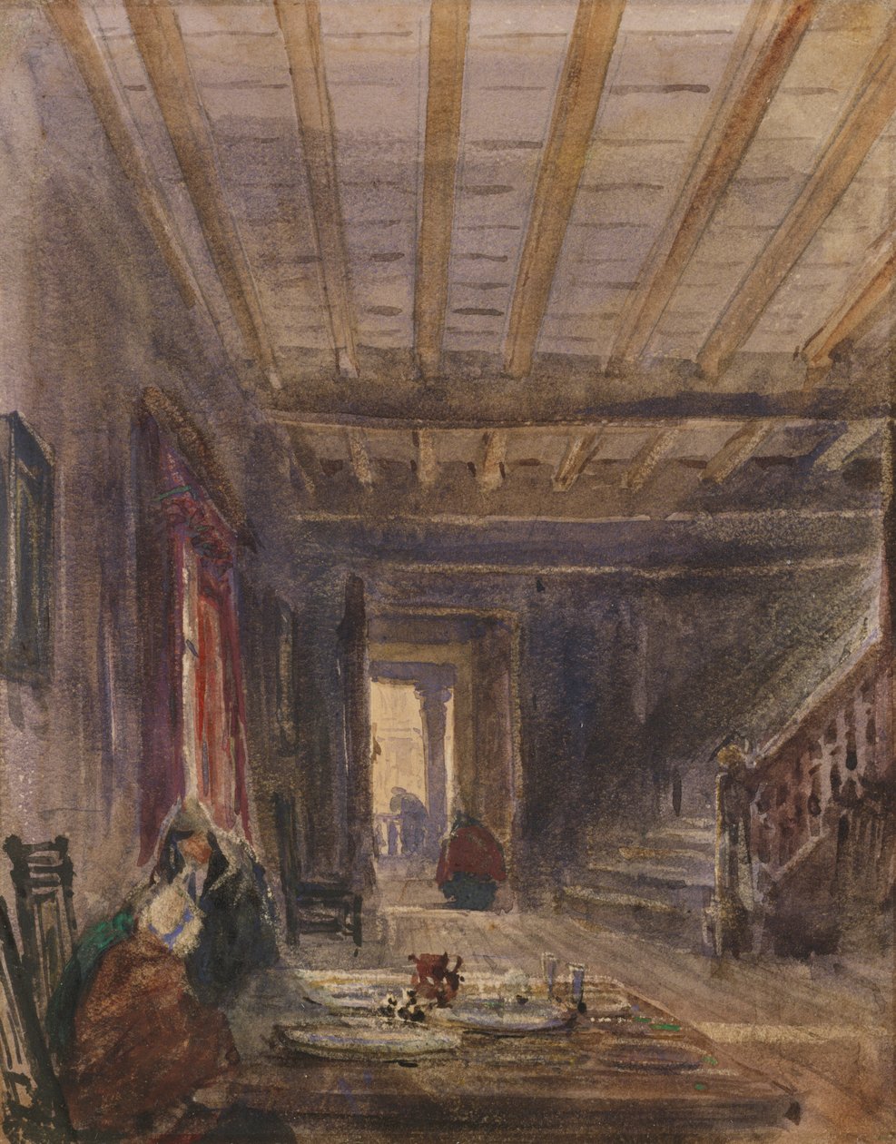 Rakamlarla İç Mekan (kağıt üzerinde wc) by David Cox