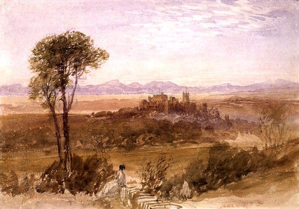 Lancaster (kağıt üzerine kurşun kalem üzerine sulu boya) by David Cox