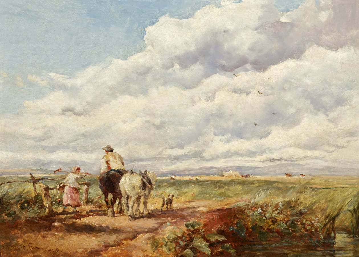 Samancılarla Manzara by David Cox