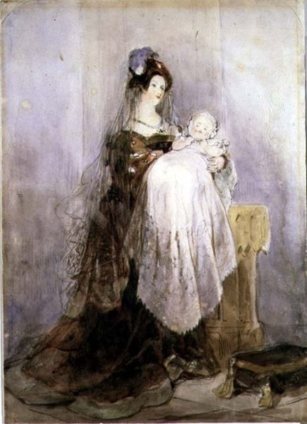 Vaftiz, 1830-1832 by David Cox