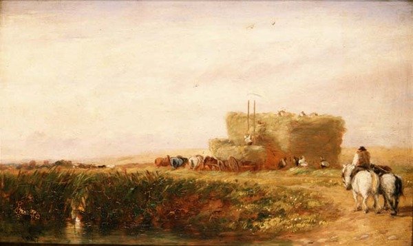 Hayfield by David Cox