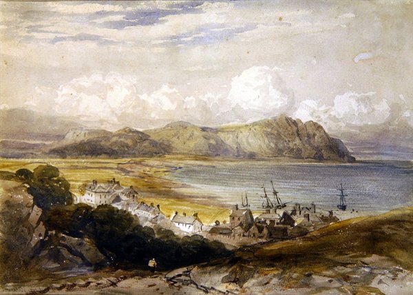 Liman görünümü (kağıt üzerine sulu boya) by David Cox