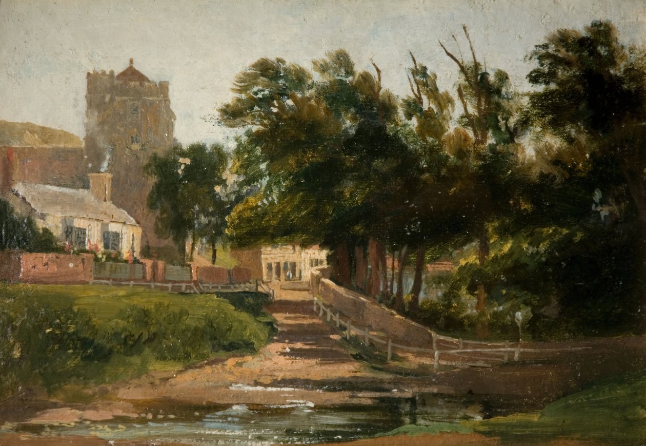 Tüm Azizler Kilisesi, Hastings, 1813. by David Cox the elder