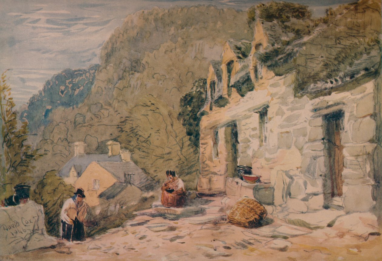 Black Jacks Kulübesi, Bettws-y-Coed, 1846 by David Cox the elder