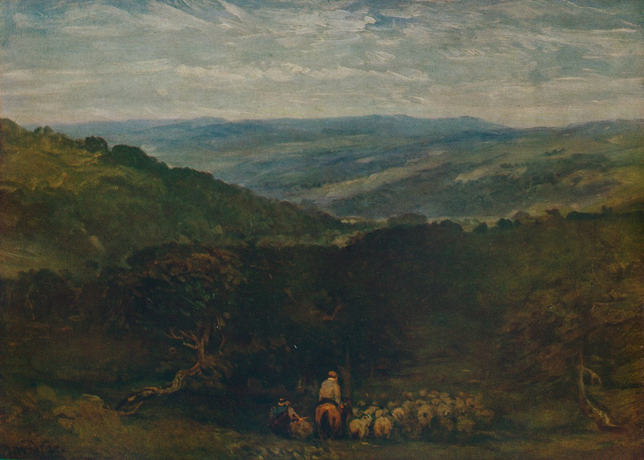 Parkta, Bolton Köprüsü, c1852 by David Cox the elder
