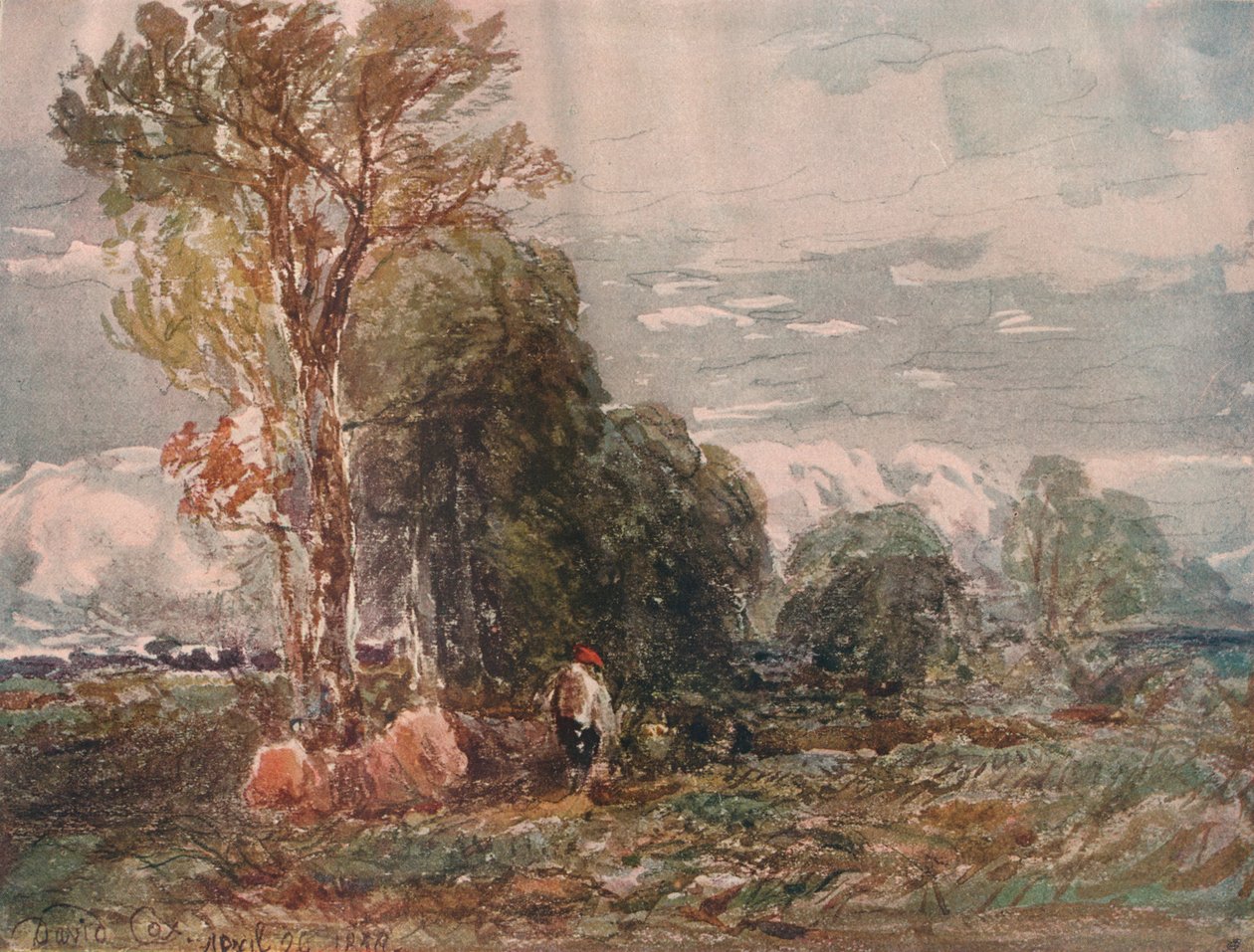 Oduncu, c19. yüzyıl, 1911 by David Cox the elder