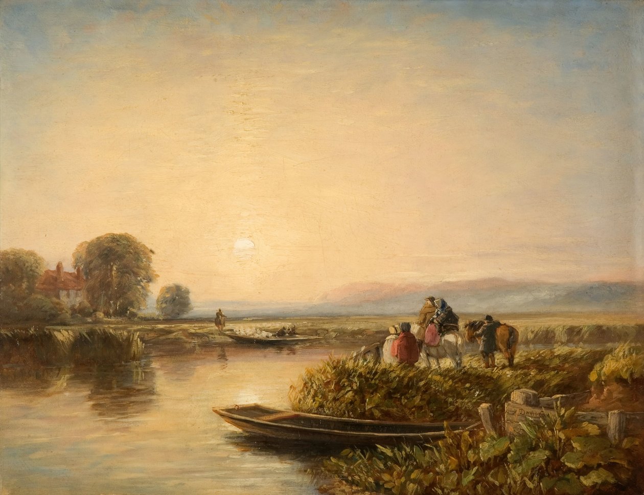 Vapuru Beklerken - Sabah, 1851. by David Cox the elder