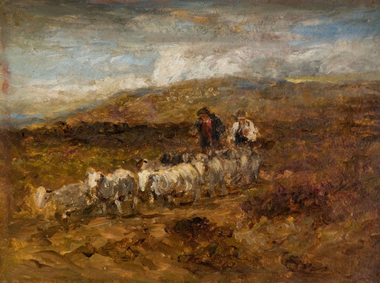 Galler Çobanları, 1841. by David Cox the elder