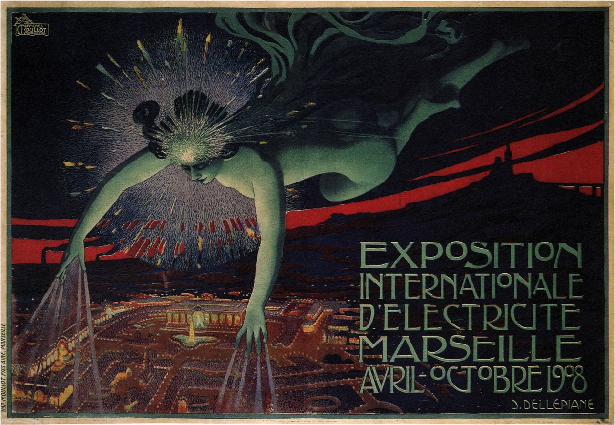 Uluslararası Elektrik Fuarı, Marsilya, 1908 by David Dellepiane
