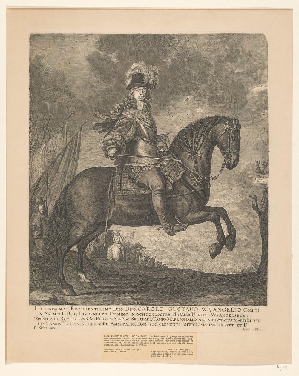 Illustrissimo & Excellentissimo Dmo Hayır. Charles Gustavo Wrangelio (...) by David Ehrenstrahl