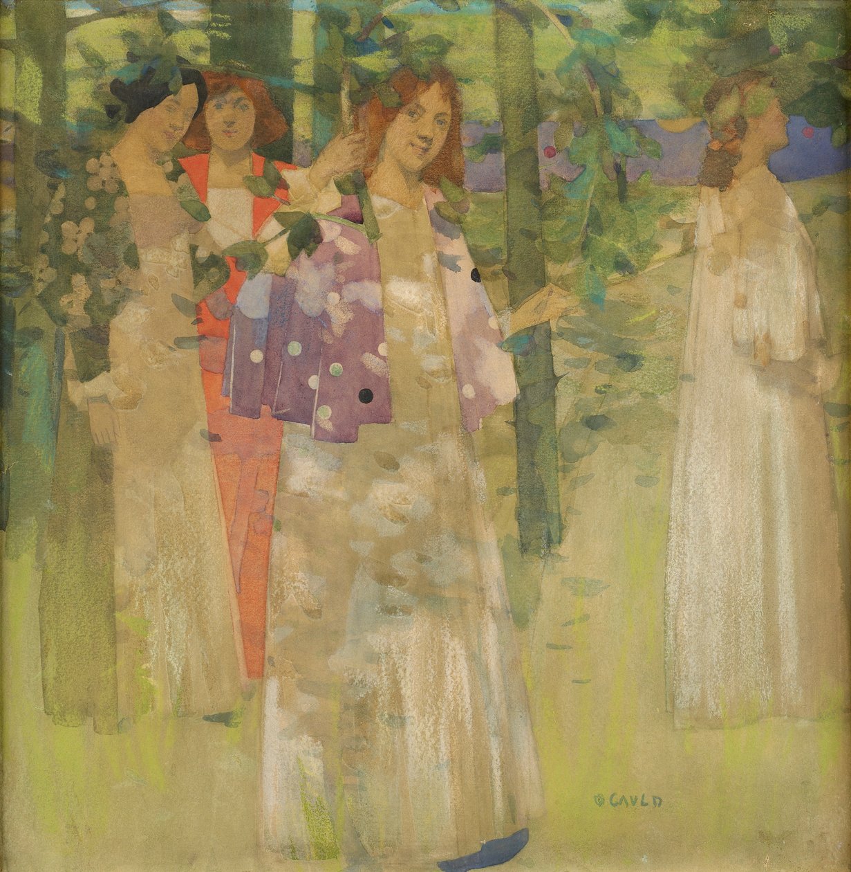 Aziz Agnes Alayı (kağıt üzerinde wc) by David Gauld