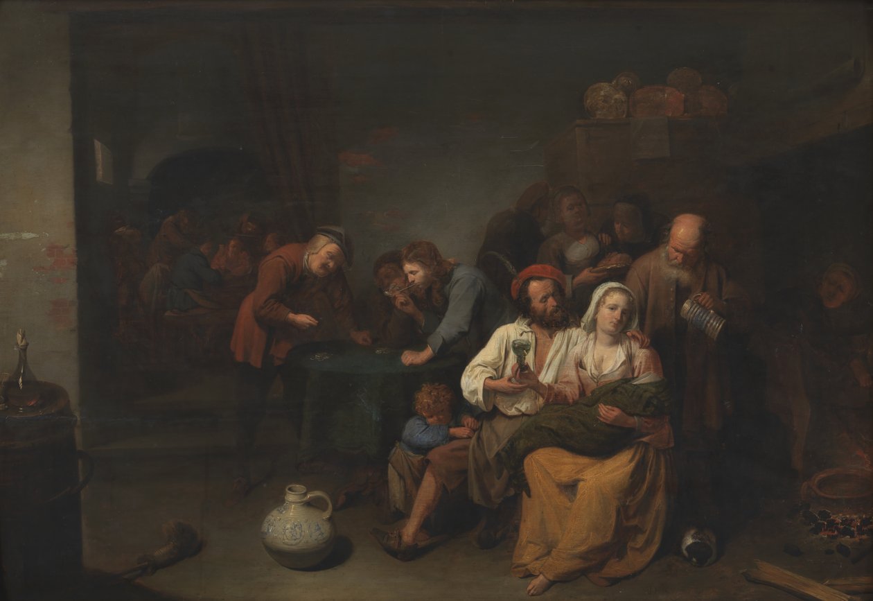 Misafirler ile Inn Salonu by David III Rijckaert