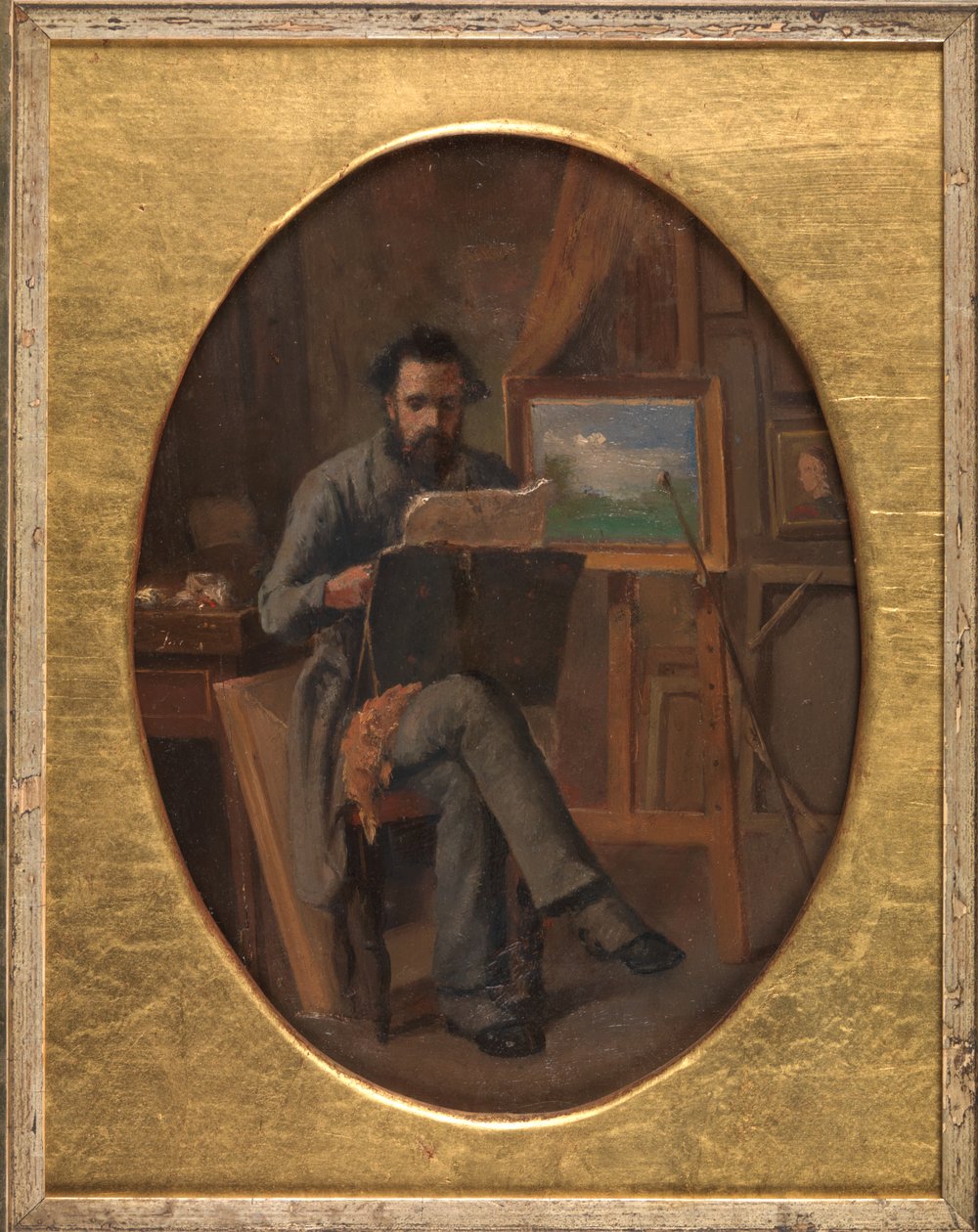 Stüdyosunda Bir Ressam. Sanatçının Kendisi (?) by David Jacobsen